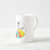 Mode en koffie porselein kop (Voorkant rechts)