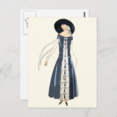 mode en Pet voor vrouwen in de jaren 20 Briefkaart (Voorkant / Achterkant)