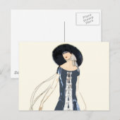 mode en Pet voor vrouwen in de jaren 20 Briefkaart (Voorkant / Achterkant)