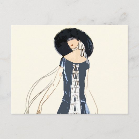 mode en Pet voor vrouwen in de jaren 20 Briefkaart (Voorkant)