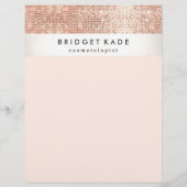 Mode en schoonheid Salon Faux Copper Sequin Flyer (Voorkant)