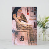 MODE EN SCHOONHEID VAN ANTIEK EGYPTE MONOGRAM BRIEFPAPIER (Staand voorkant)