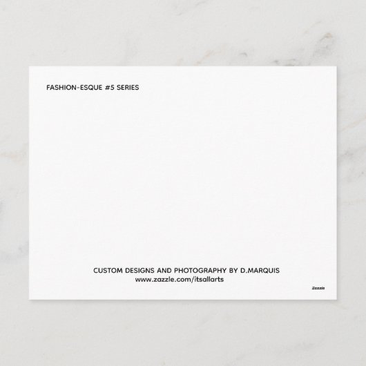 MODE-ESQE # 5 FEESTDAGENKAART (Achterkant)