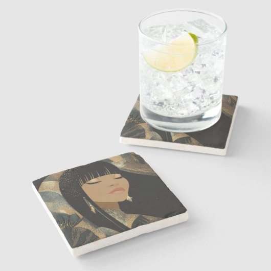 MODE-ESQE # 5 STENEN ONDERZETTER (Zijkant)