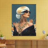 MODE- ESQUE #1 CANVAS AFDRUK (Insitu (Woonkamer))