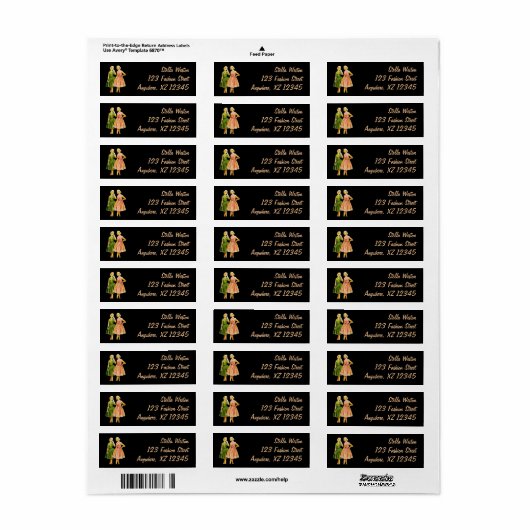 Mode Etiket (Full Sheet)