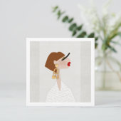 Mode fantastisch voelen feestdagenkaart (Staand voorkant)