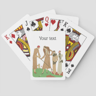 mode Fashionable Dames die Golf spelen Pokerkaarten