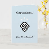 Mode felicitaties kaart (Gele Bloem)