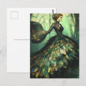 Mode Fish Scale Dress Briefkaart (Voorkant / Achterkant)