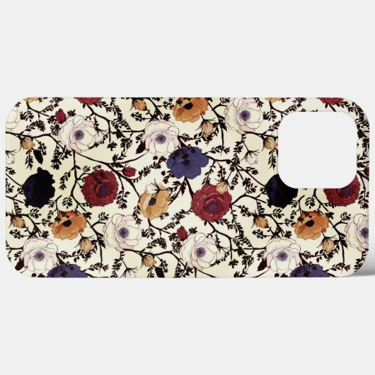 Mode Floral Hoesje-Mate iPhone Case (Achterkant (horizontaal))