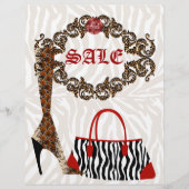 Mode Flyer lederen Zebra (Voorkant)