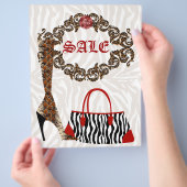 Mode Flyer Leren Laars Zebrahandtas (Hand)