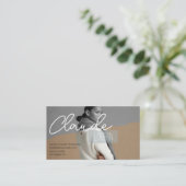 Mode fotograaf Volledige foto achtergrond Visitekaartje (Staand voorkant)