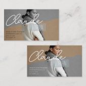 Mode fotograaf Volledige foto achtergrond Visitekaartje (Voorkant / Achterkant)