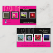 Mode fotografie/foto's sjabloon visitekaartje (Voorkant / Achterkant)