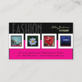 Mode fotografie/foto's sjabloon visitekaartje (Achterkant)