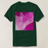 Mode Fuchsia Pink Abstract Low Polygon Backgrou T-shirt (Design voorkant)