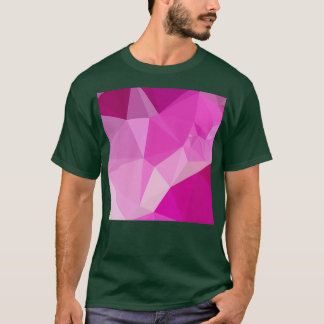 Mode Fuchsia Pink Abstract Low Polygon Backgrou T-shirt