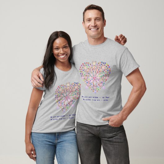 Mode Fun Sneeuwvlokken Peace Love T-shirt (Unisex)