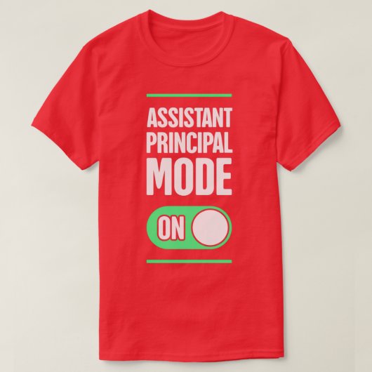 Mode Funny School Assistant Hoofd T-shirt (Design voorkant)