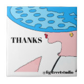 Mode Gal Abstract Tegeltje (Voorkant)