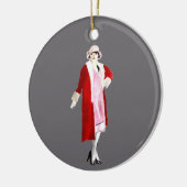  mode, geblazen in de twintigste keramisch ornament (Links)