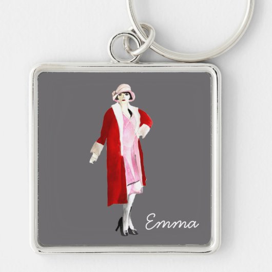 mode, geblazen in de twintigste sleutelhanger (Voorkant)