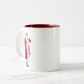  mode, geblazen in de twintigste tweekleurige koffiemok (Voorkant links)