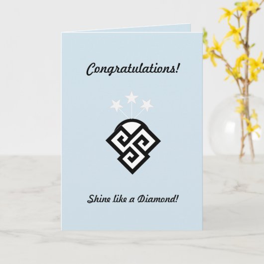 Mode Gefeliciteerd Kaart (Gele Bloem)