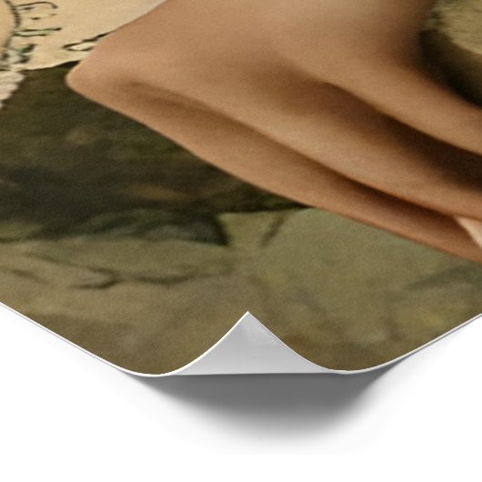  Mode gemengde mediacollage Poster (Hoek)