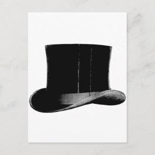  Mode Gentleman Top Hat Briefkaart