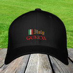 Mode Genua en Italië / Italiaanse vlagpatriotten Geborduurde Pet<br><div class="desc">Ingeborduurde Petten: Italië & Genua,  Italiaanse mode baseball/vrachtwagenhoeden voor Italiaanse patriotten - houd van mijn land,  reizen,  vakantie/sportfans</div>