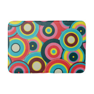 Mode Geometrische Vintage - Patroon Stijlvol Moder Badmat