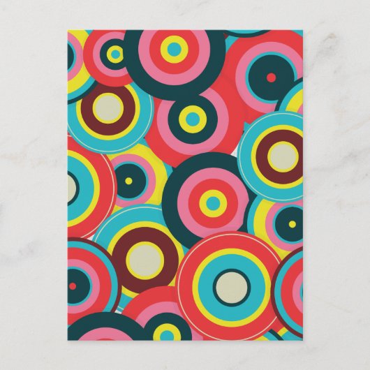 Mode Geometrische Vintage - Patroon Stijlvol Moder Briefkaart (Voorkant)