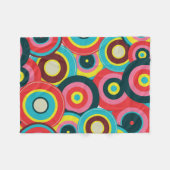 Mode Geometrische Vintage - Patroon Stijlvol Moder Fleece Deken (Voorkant (Horizontaal))