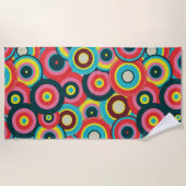 Mode Geometrische Vintage - Patroon Stijlvol Moder Strandlaken (Voorkant)