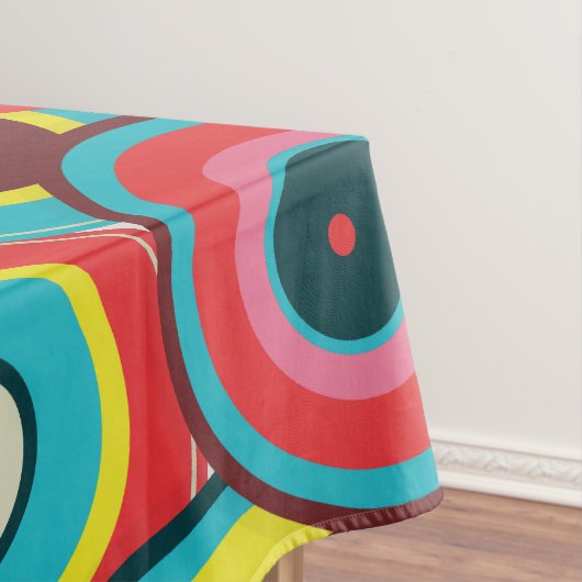 Mode Geometrische Vintage - Patroon Stijlvol Moder Tafelkleed (Voorbeeld)