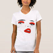 Mode gezicht t-shirt (Voorkant)