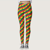 Mode Ghana en Ghanese vlag, fan van reizen/sport Leggings (Voorkant)