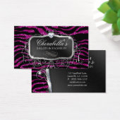 Mode Gift Kaart Nail Salon Zebra Glitter Pink (Bureau)