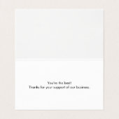 Mode Girl Black Pink Beauty Bar Visitekaartje (Binnenkant ongevouwen)