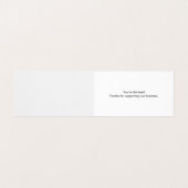 Mode Girl Black Pink Beauty Bar Visitekaartje (Binnenkant ongevouwen)