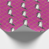 Mode Girl Boss Pattern Cadeaupapier (Hoek)