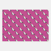 Mode Girl Boss Pattern Inpakpapier Vel (Voorkant 2)