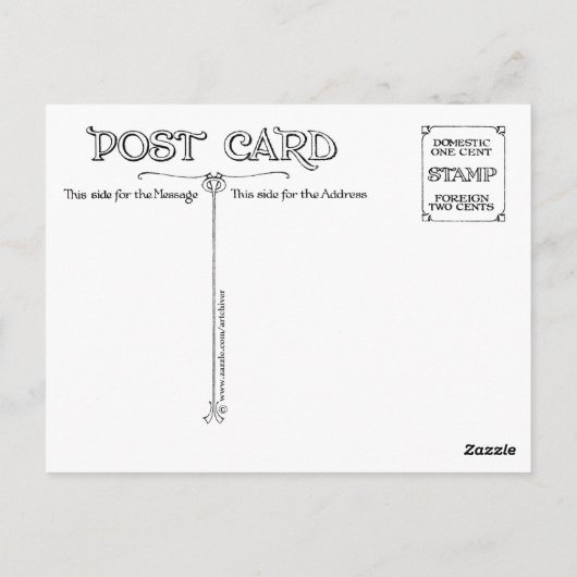 mode GIRL Briefkaart (Achterkant)