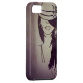 Mode Girl iPhone 5 Hoesje - Gepersonaliseerd (Back/Rechts)