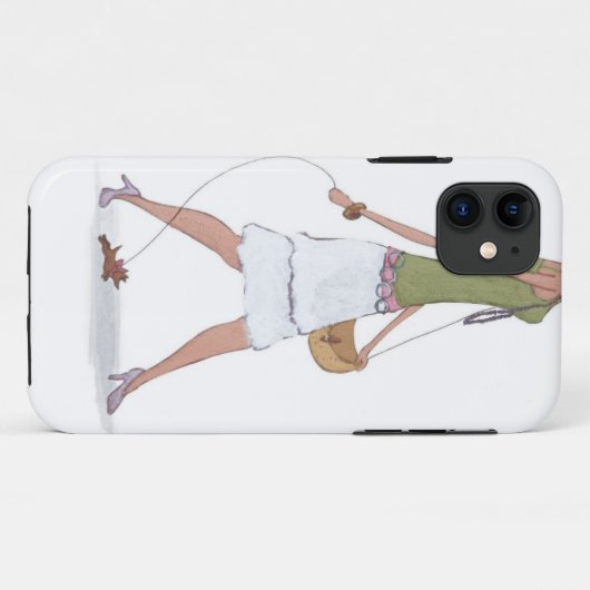 Mode Girl iPhone Case (Achterkant (horizontaal))