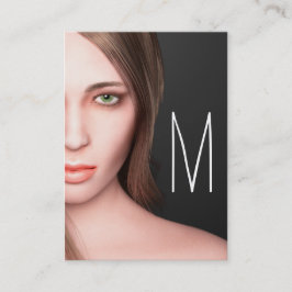 Mode Girl Monogram Visitekaartje