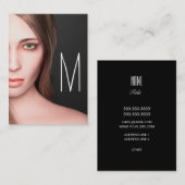 Mode Girl Monogram Visitekaartje (Voorkant / Achterkant)